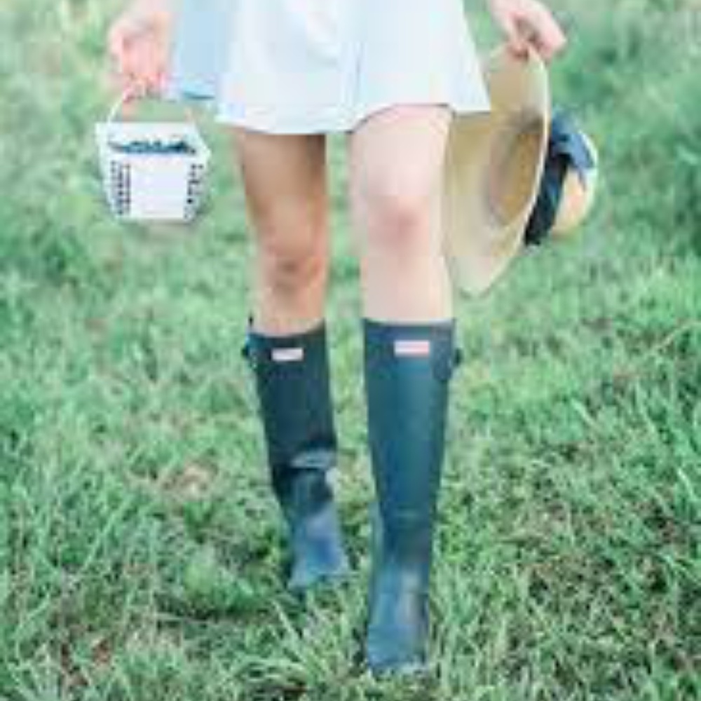 Hunter Original Green Tall Size 8 W/Socks